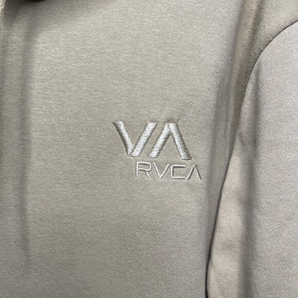 RVCA Mens Khaki Hoodie Sweatshirt Surf Skate Size M - Picture 2 of 6